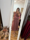 Conjunto Melissa estampado marrón