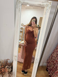 Vestido tirantes textura