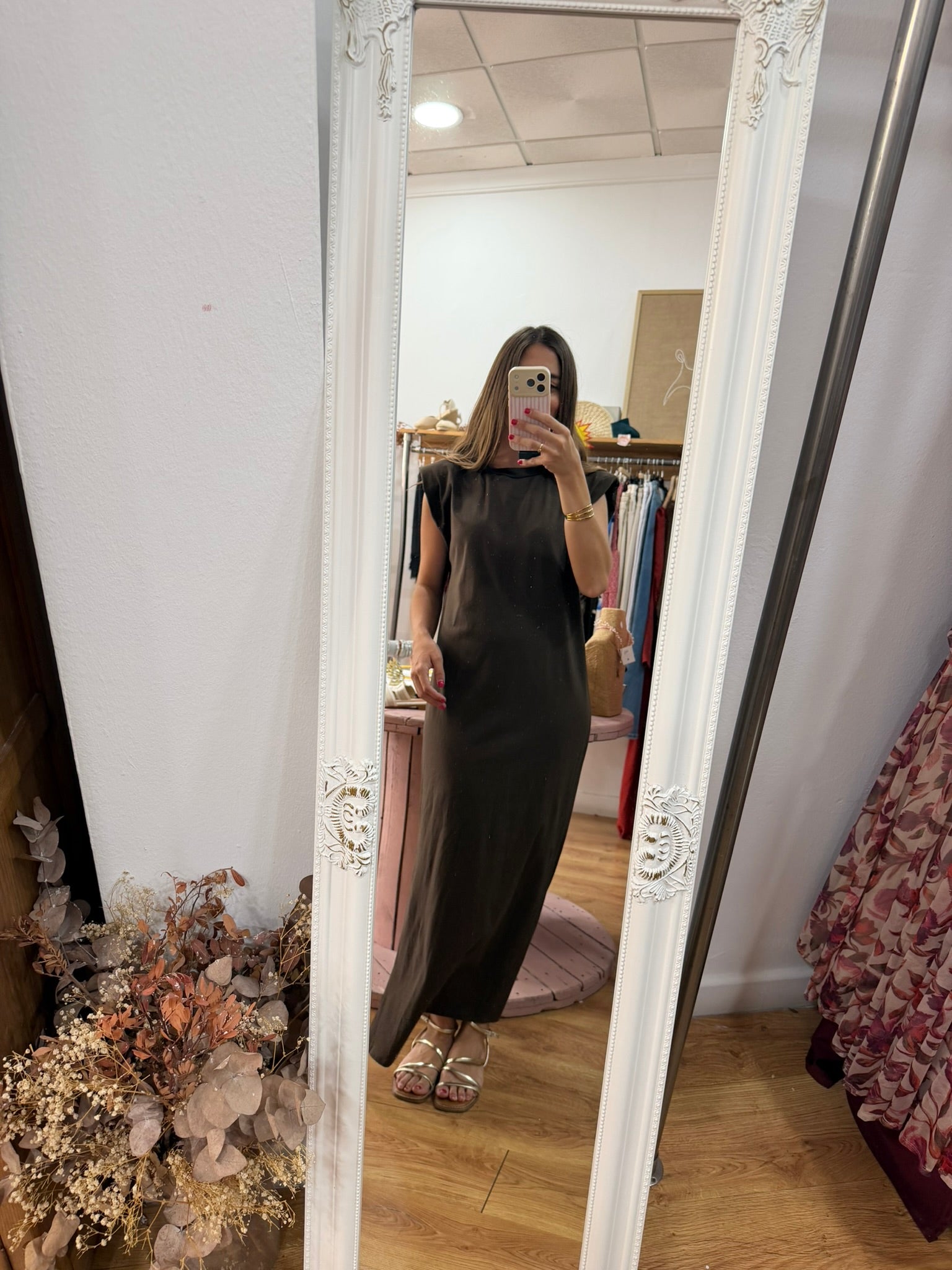 Vestido hombreras
