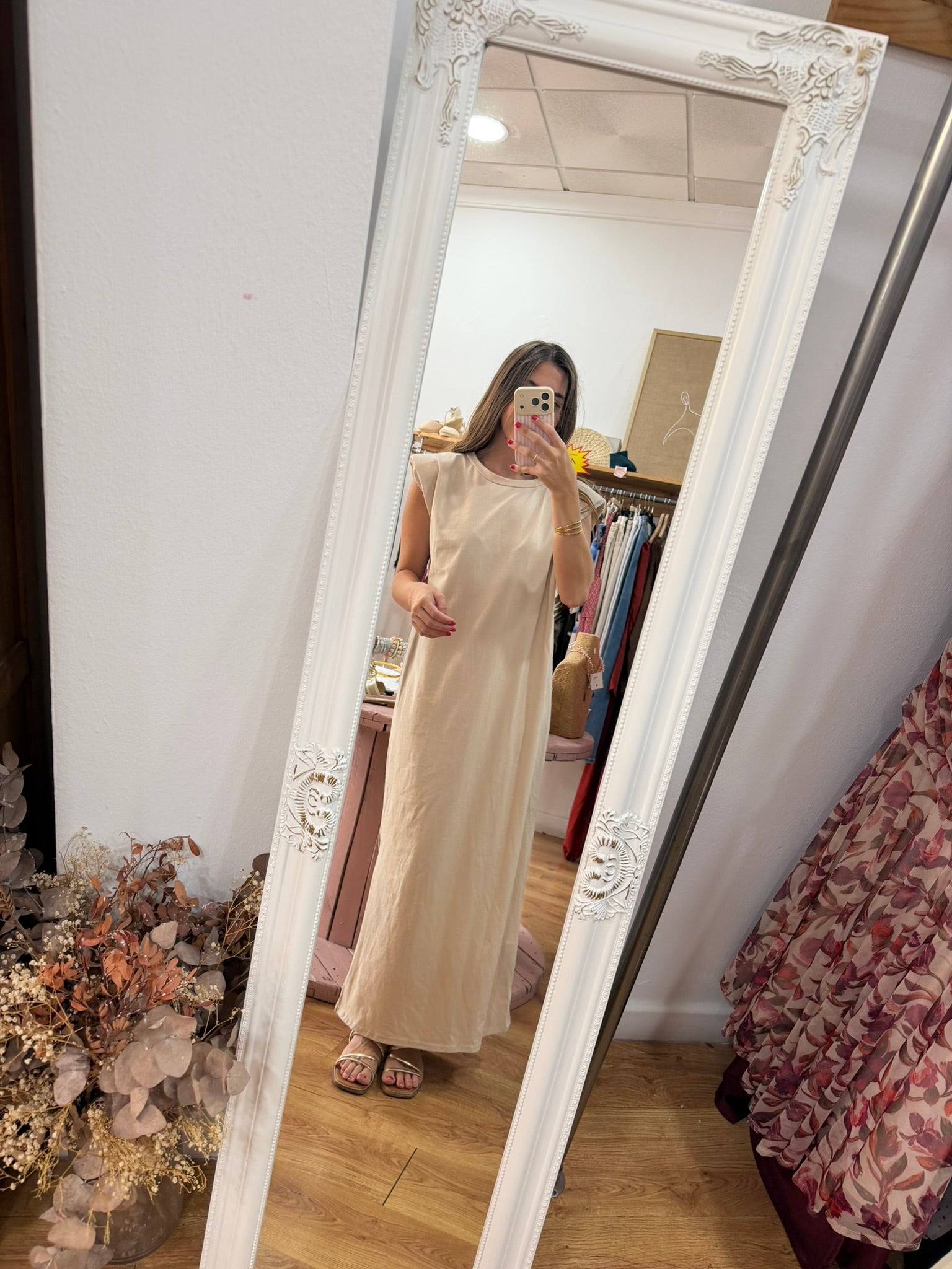 Vestido hombreras