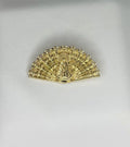 Broche f abanico virgen del rocio