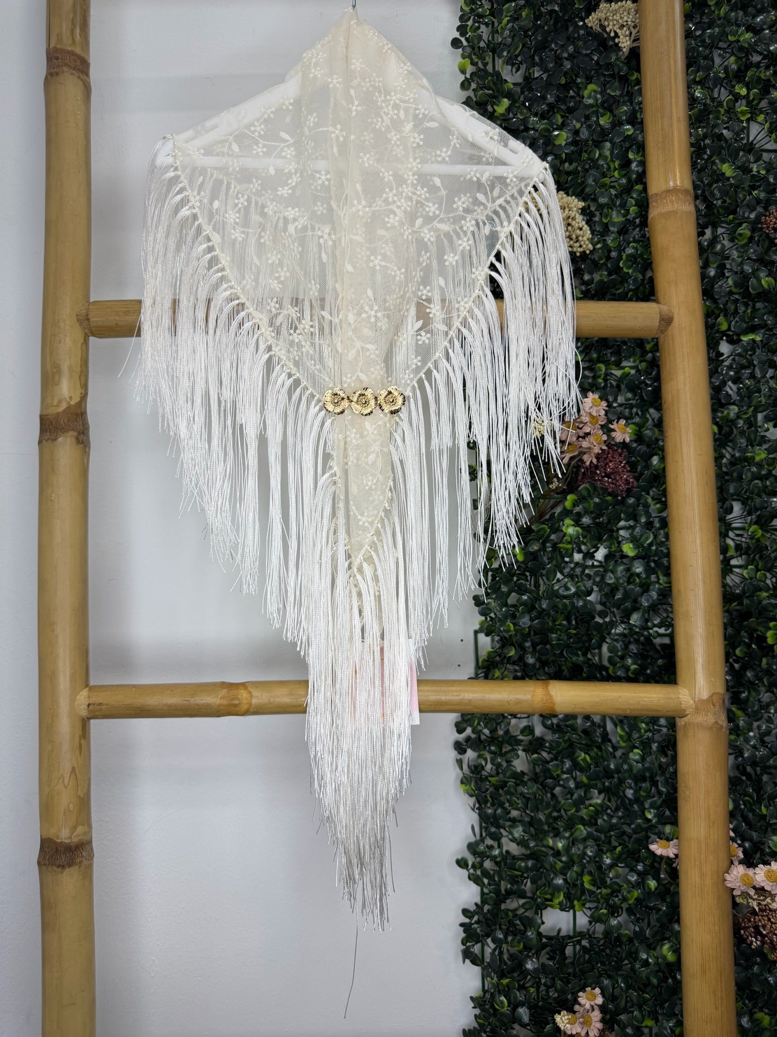 Mantón f Florecillas Pequeño