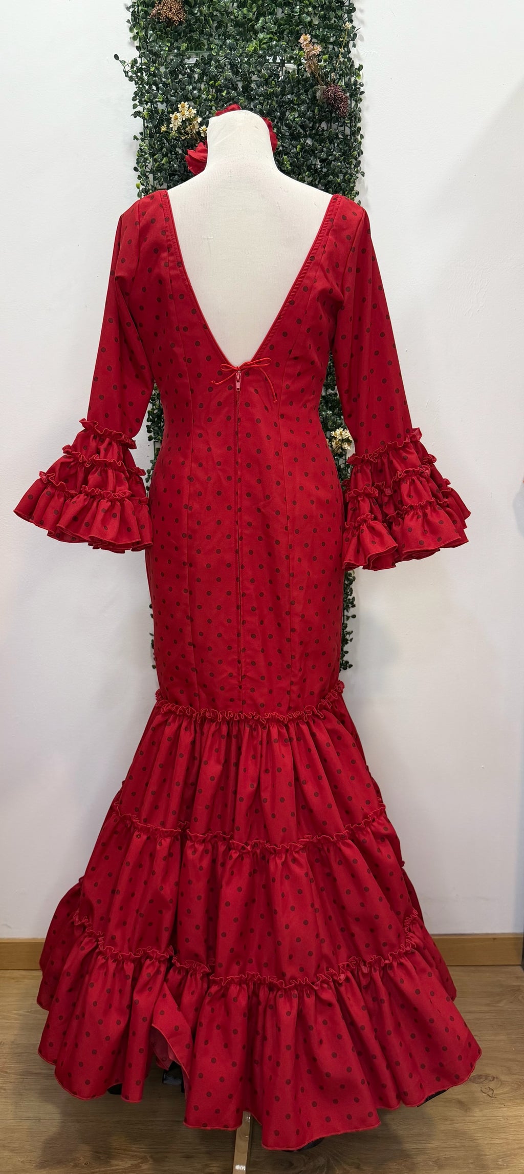 Vestido f carmela rojo con rojo