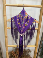 Manton pajaro niña