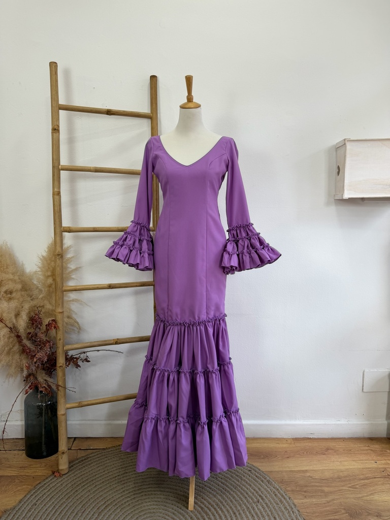 Vestido f Carmela liso