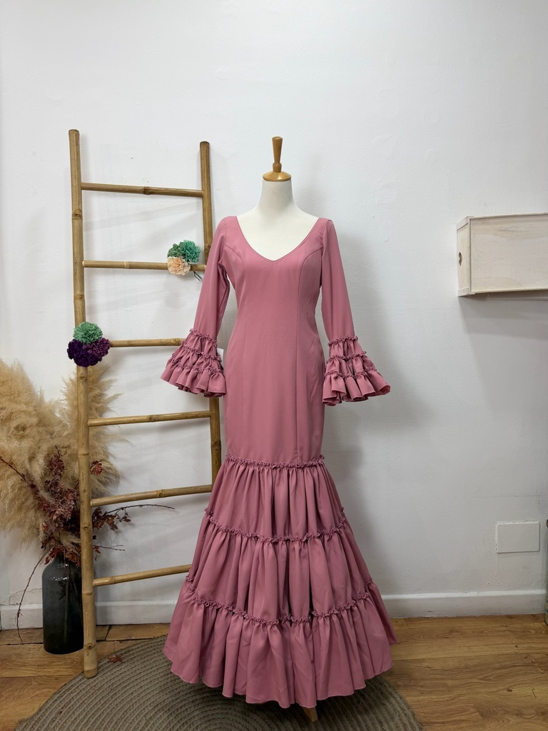 Vestido f Carmela liso