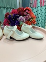 tacones niña blanco