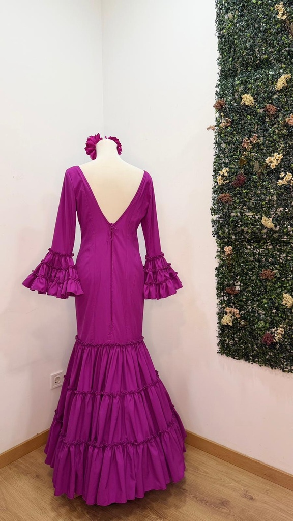 vestido f Carmela buganvilla claro