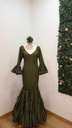 vestido f Carmela Lunares verde oscuro