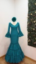 Vestido f carmela liso turquesa claro