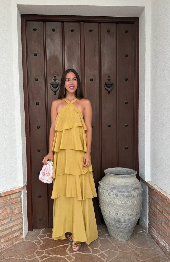 vestido volantes