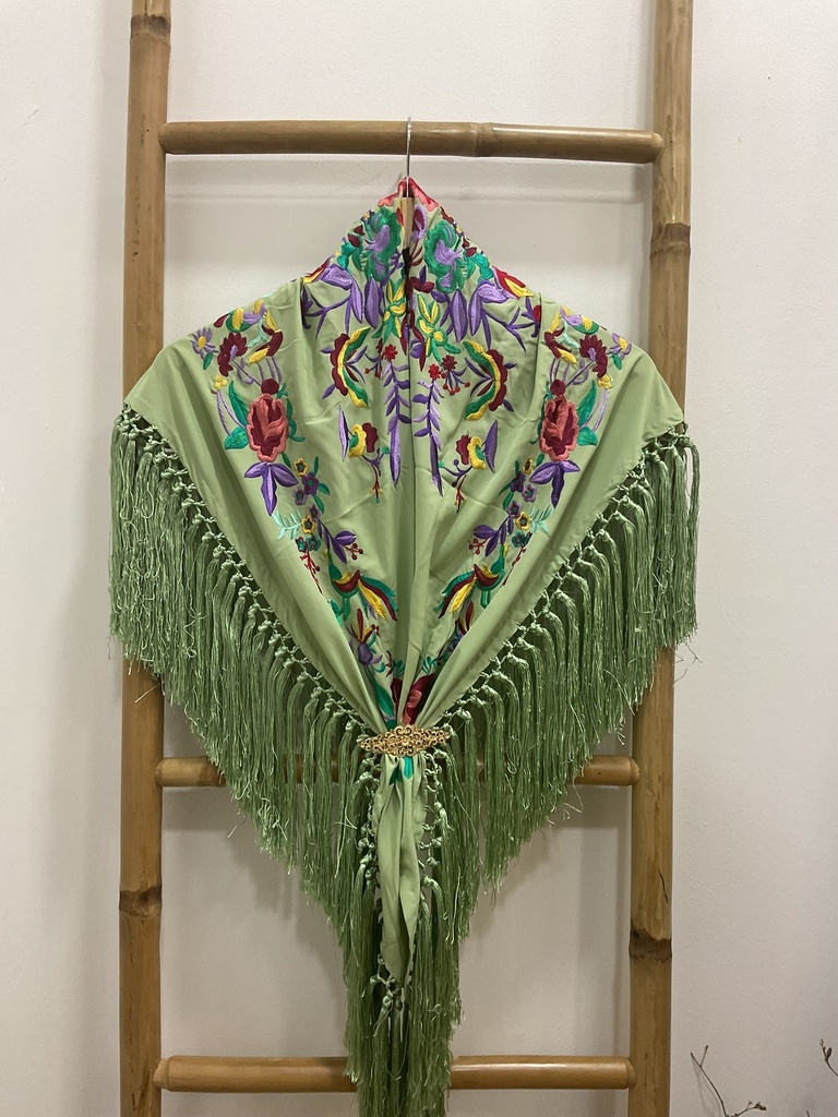 manton flamenca amapola