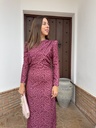 Vestido cruzado estampado
