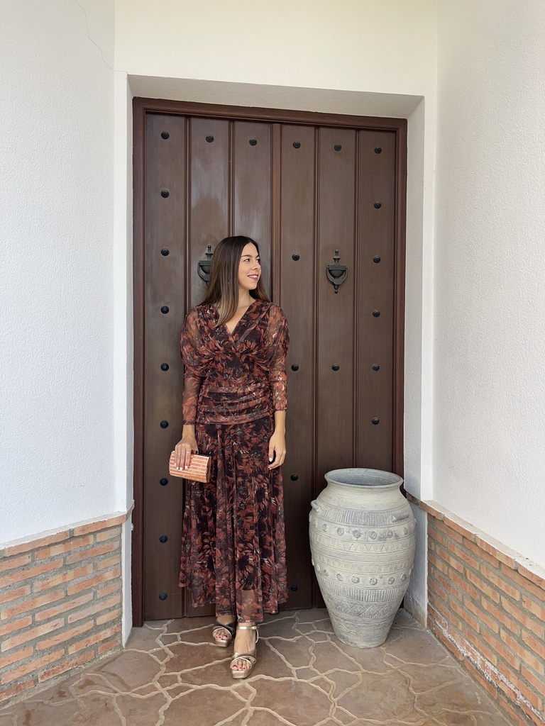 vestido nami estampado