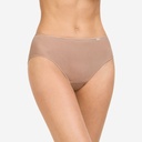 Pack de tres bragas midi “skin” de microfibra efecto otomán 