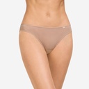 Pack de tres bragas bikini “skin” de microfibra efecto otomán 