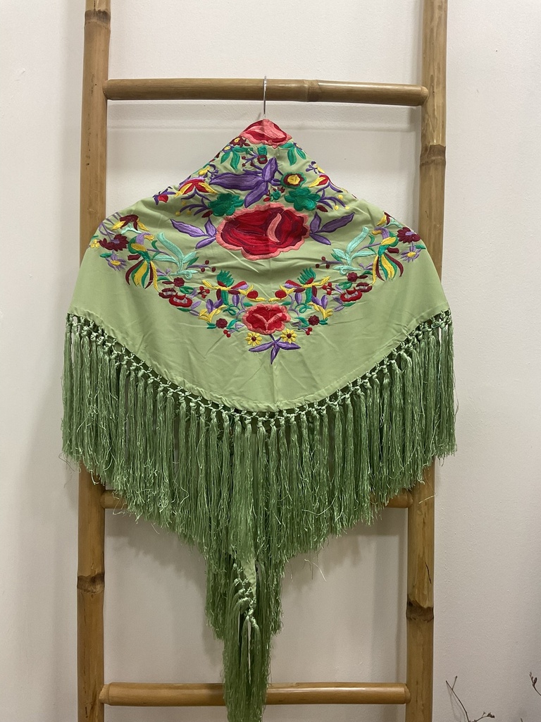 manton flamenca amapola