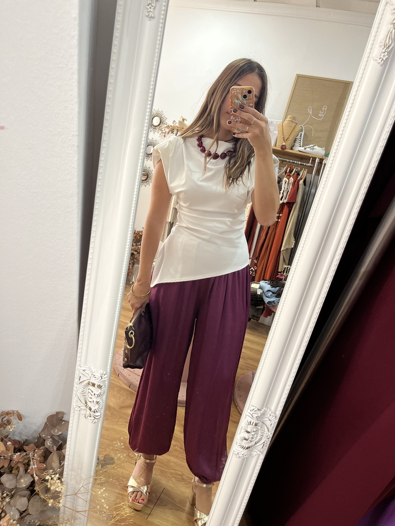 pantalon bombacho saten