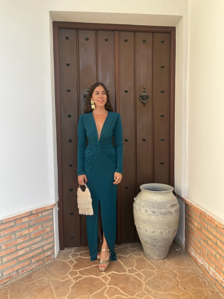 [7926azulpetroleo] Vestido Ada (Azul petróleo)