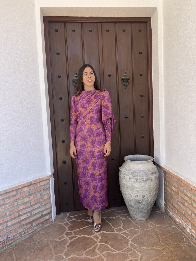 vestido candelaria estampado