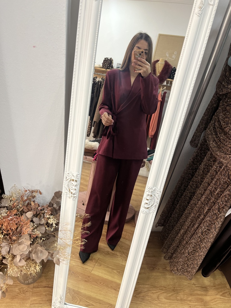 [3242burdeos1] traje chaqueta raices (Burdeos1)