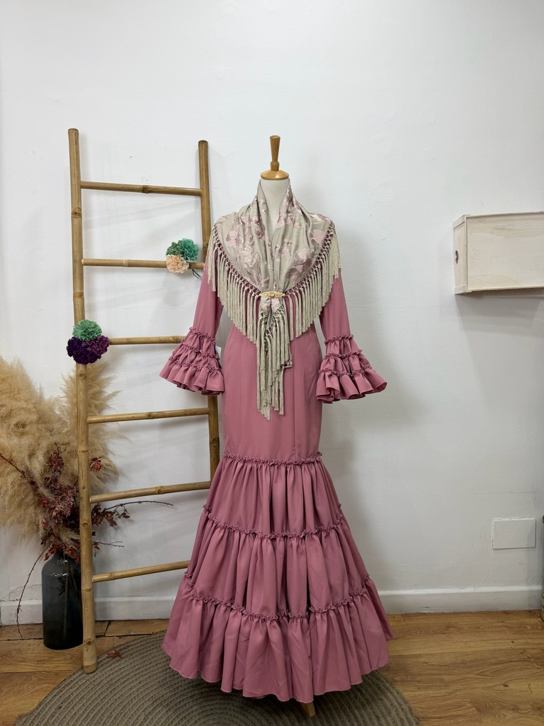 Vestido f Carmela liso