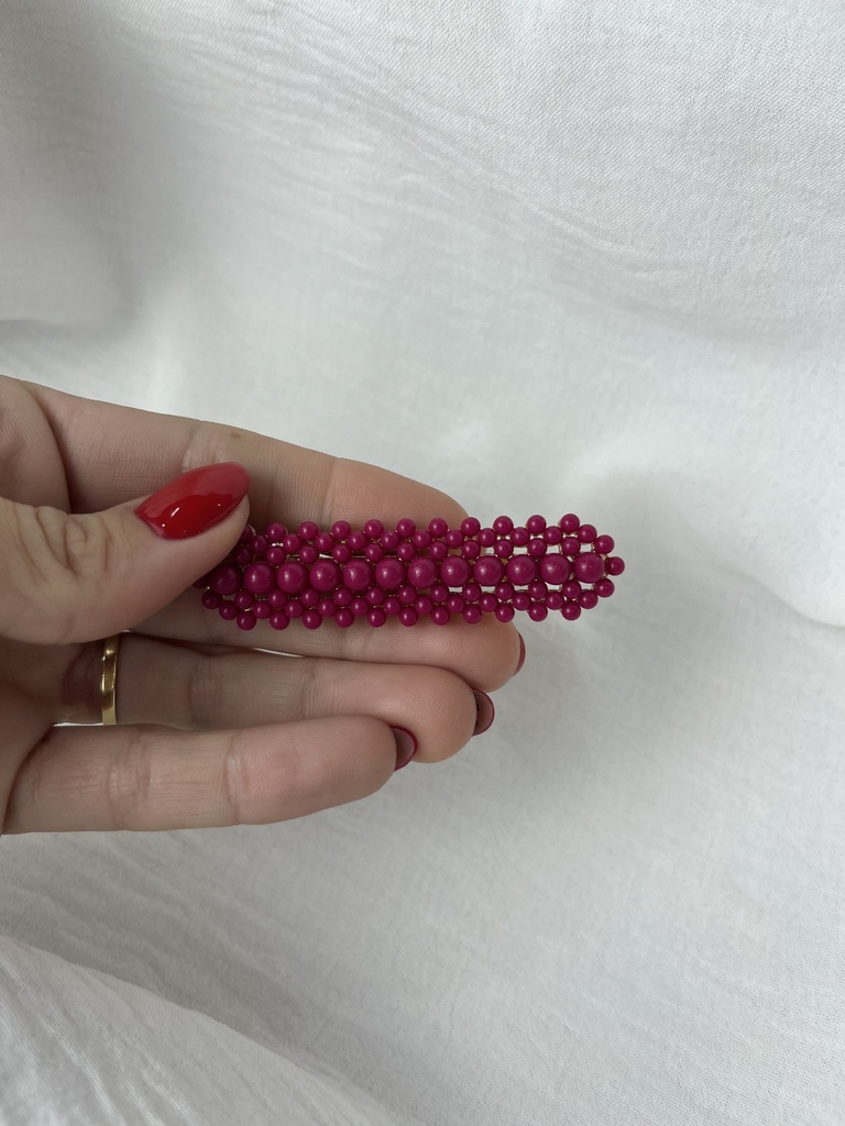 [240515buganvillaoscuro] broche f bolitas (Buganvilla Oscuro)