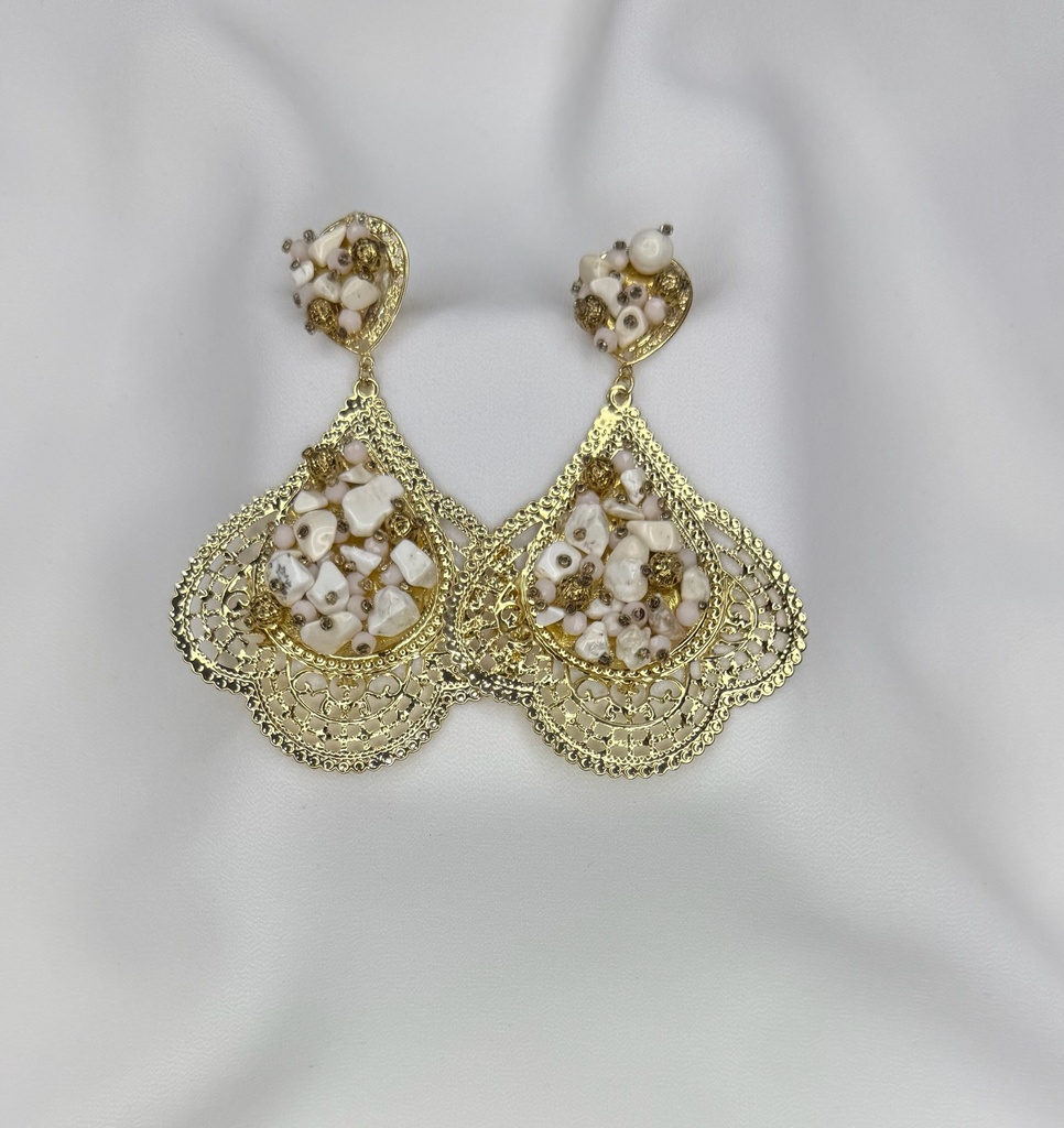 [p2559blanco] pendiente f rocio (Blanco)