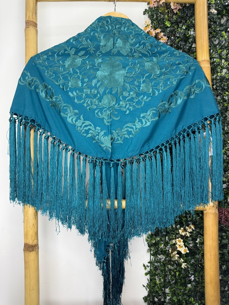 [350azulpetroleo] Manton f giralda (Azul petróleo)