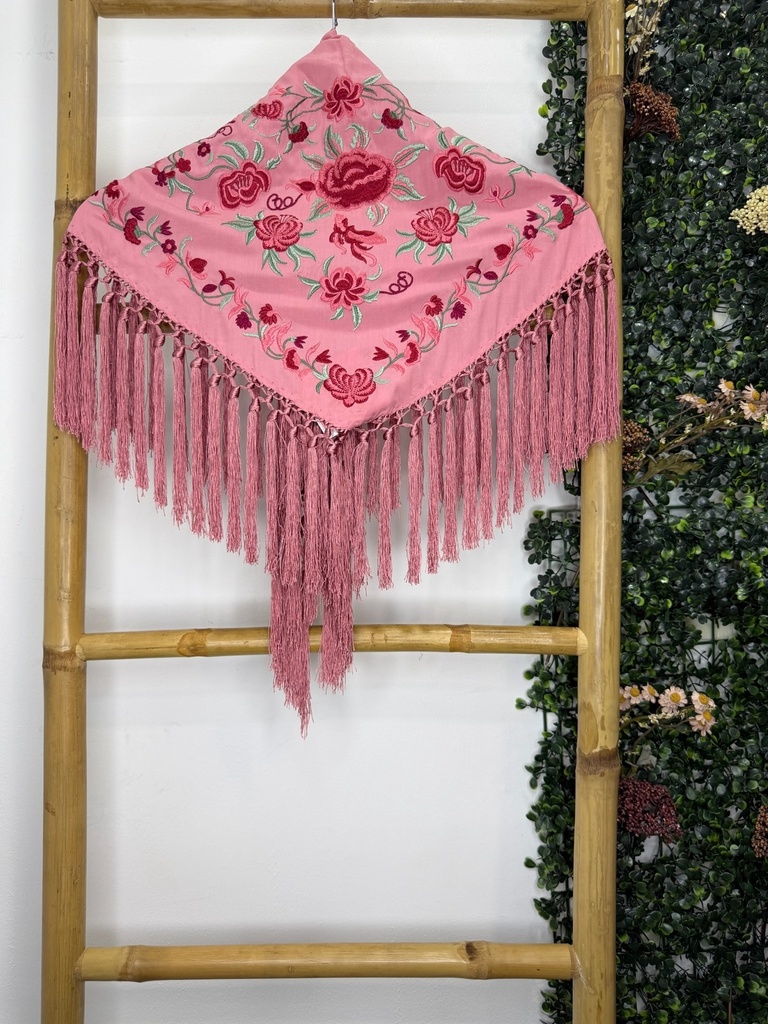 [mt25rosamaquillaje] manton f Lerele niña (Rosa Maquillaje)