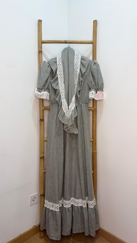 [7903verdejabonosoS-M] Bata vichy Tomillo (S-M, Verde Jabonoso)