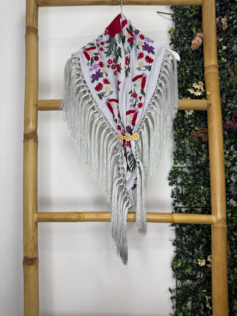 [m08gris] Manton f cantillana niña (Gris)