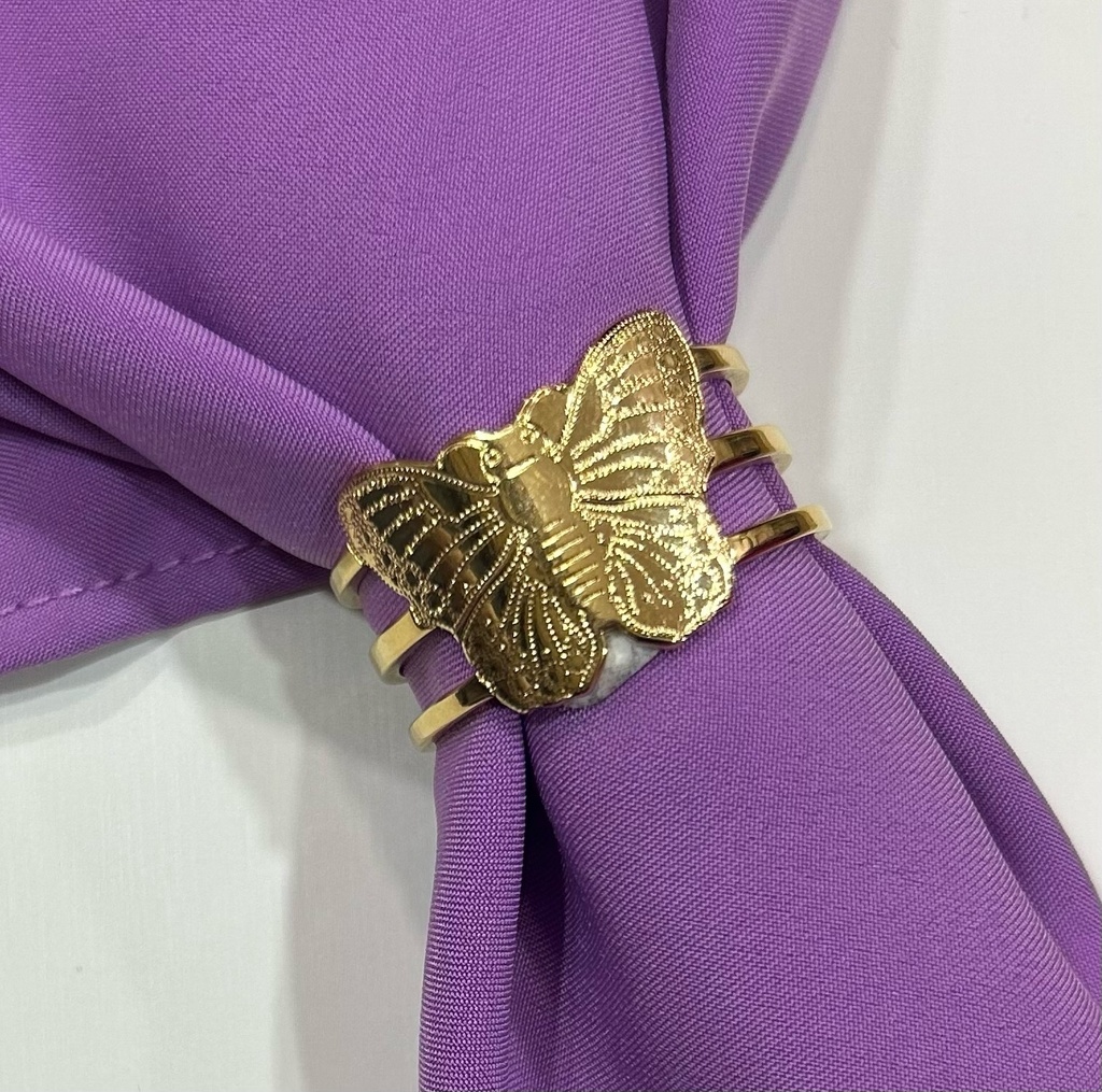 [n0733] broche anillo mariposa