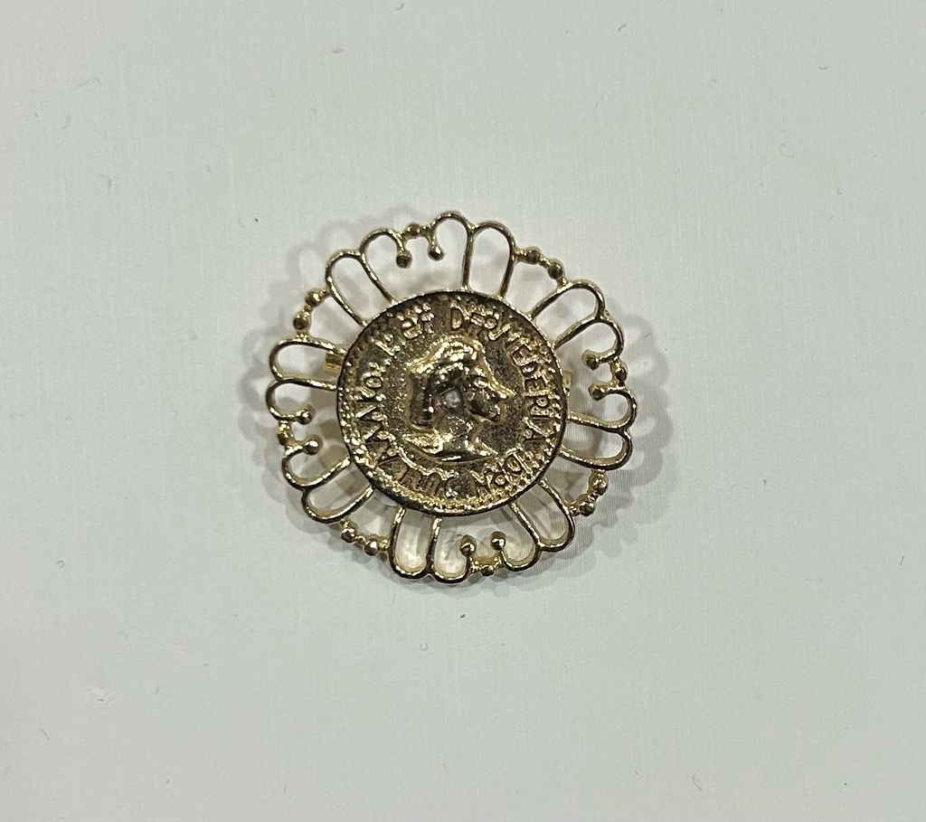 [j0016] broche moneda peq.