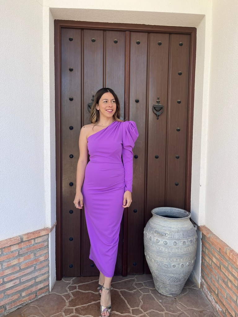 Vestido Asimetrico Liso