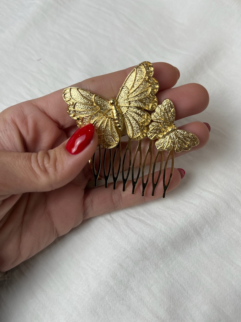 [d0005] peineta mariposa doble