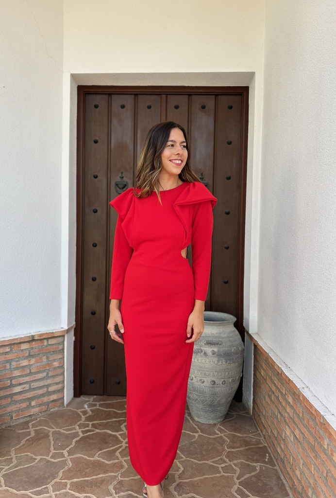 [03179rojo] vestido libia (Rojo)
