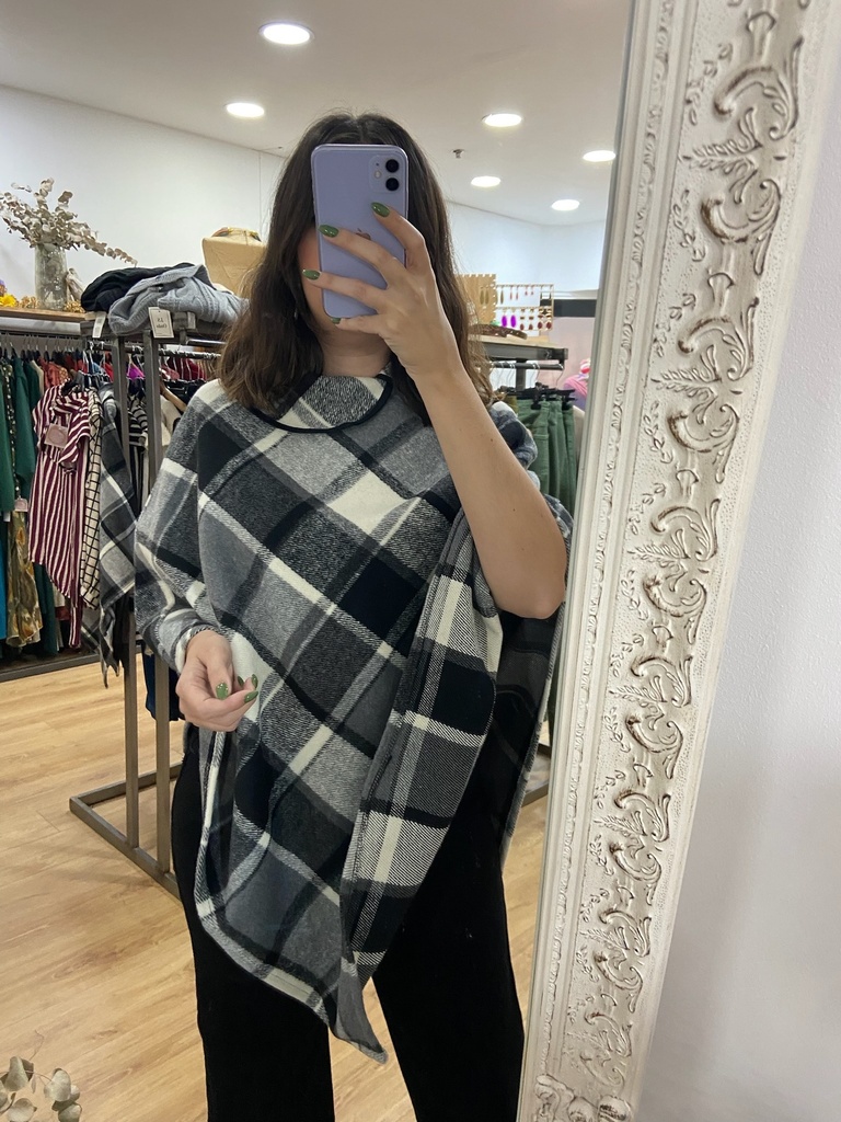 poncho cuadros