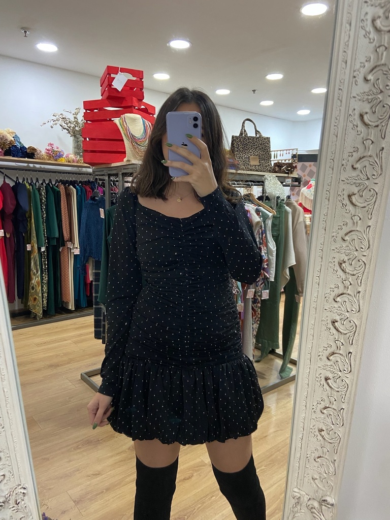 vestido negro fiesta