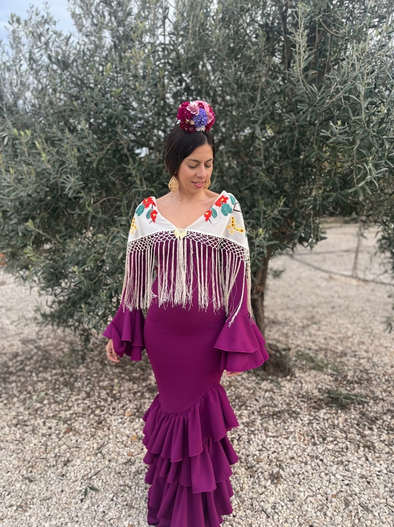 [03403buganvilla1] vestido flamenca Abril (Buganvilla, 1)