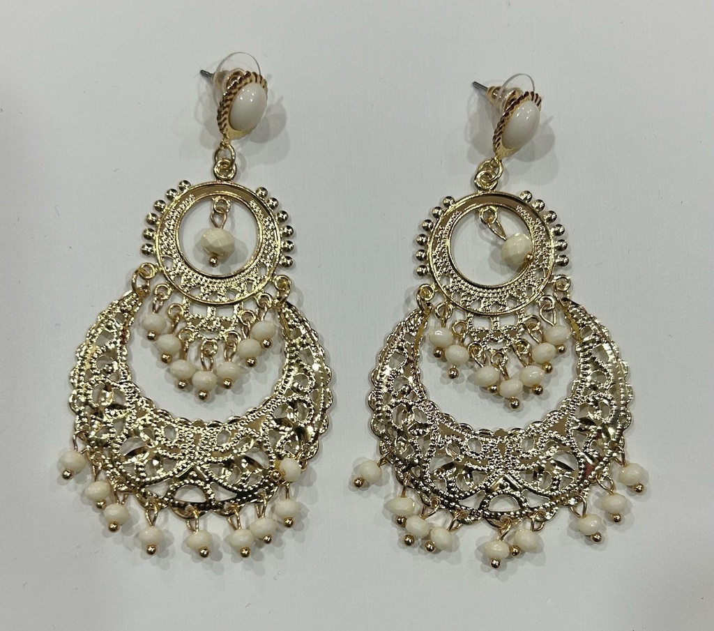 pendiente f filigrana colores