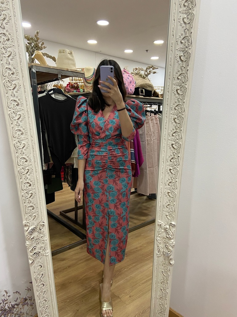 vestido cristina flores
