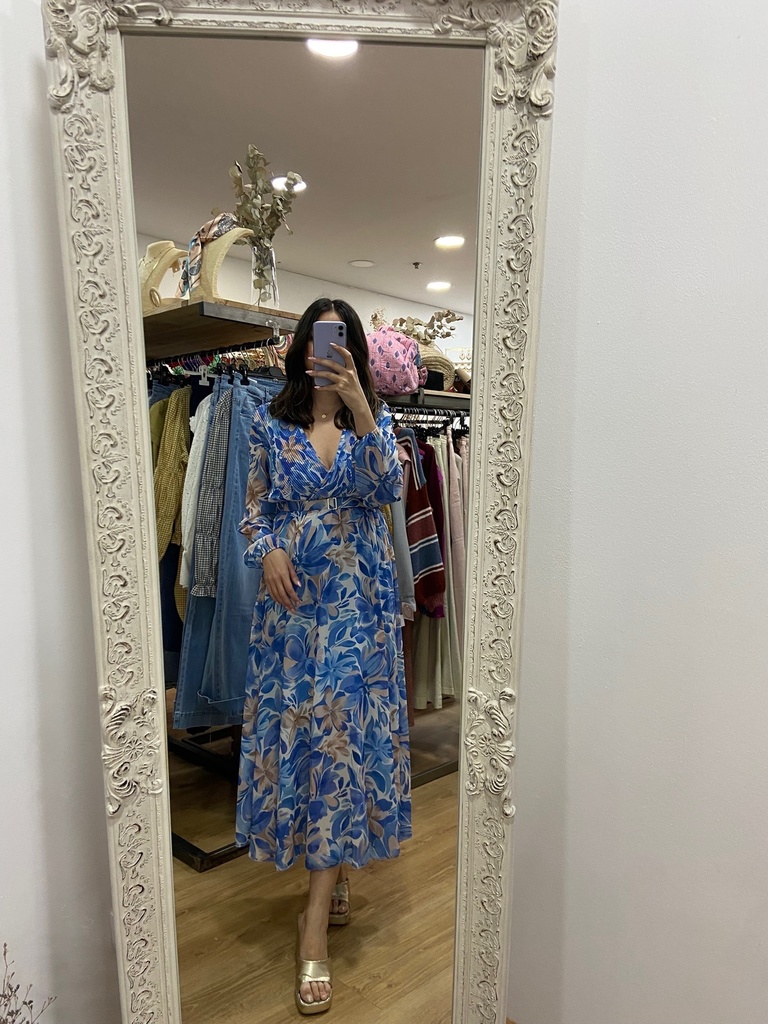 vestido cinturon plieges