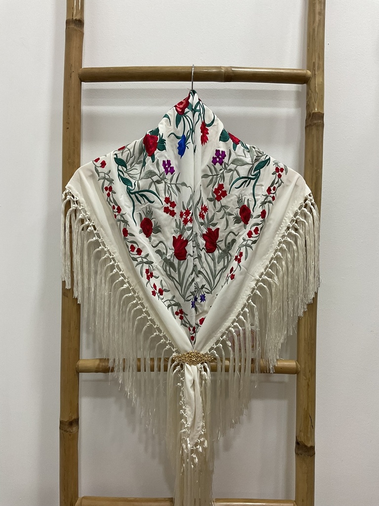 Manton flamenca Margarita