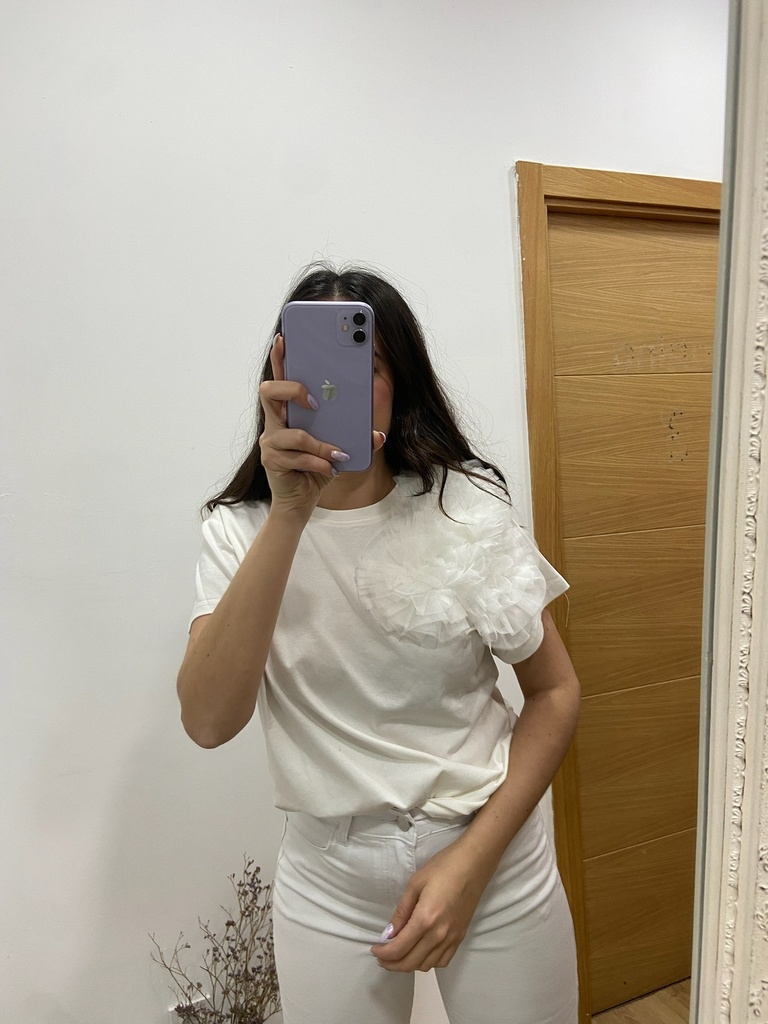 camiseta flor
