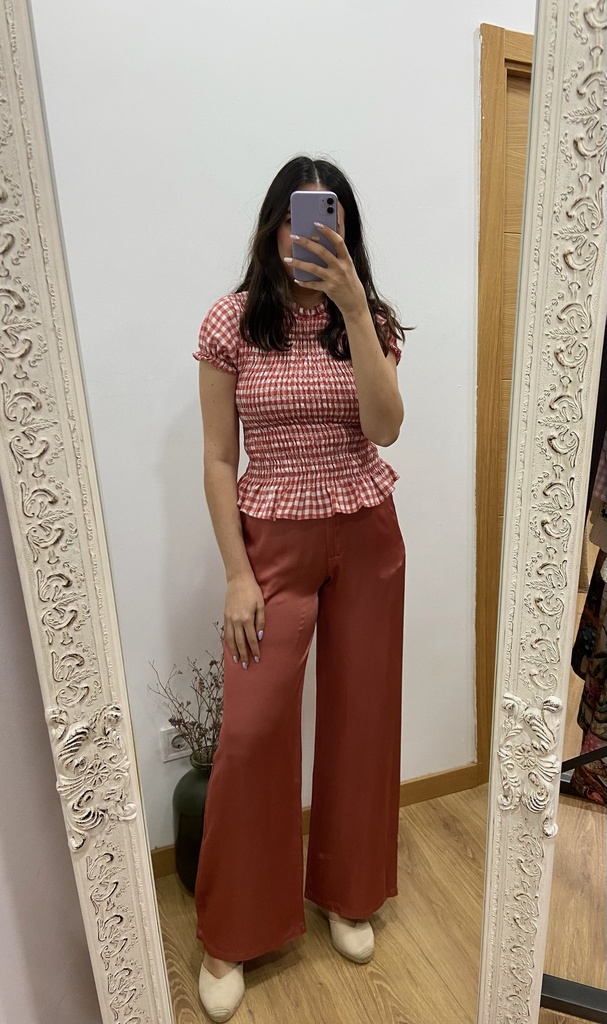 [P12297naranja2] pantalon raso (Naranja2)