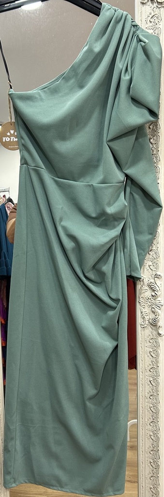 Vestido Asimetrico Liso