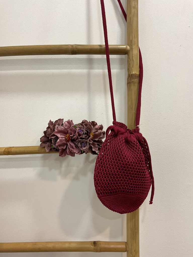 [22548burdeos] Bolso Crochet redondo (Burdeos)