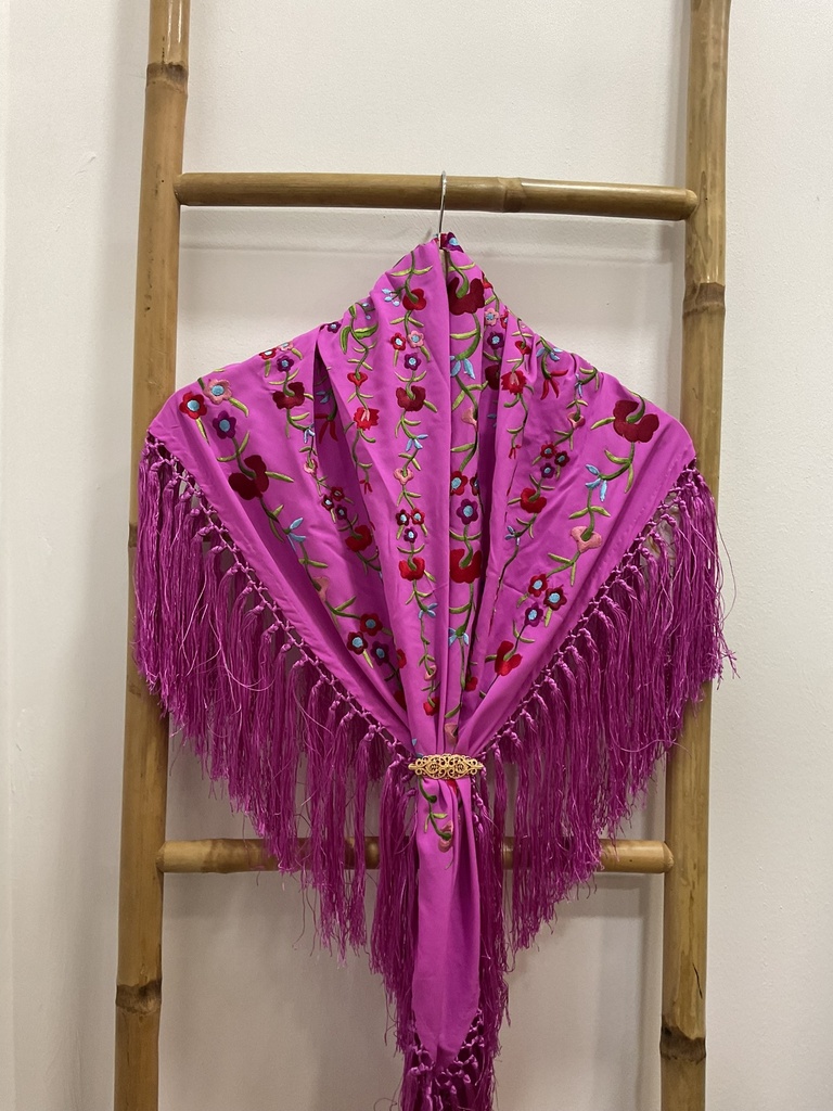 [20001buganvillaclaro] manton flamenca Trini (Buganvilla Claro)