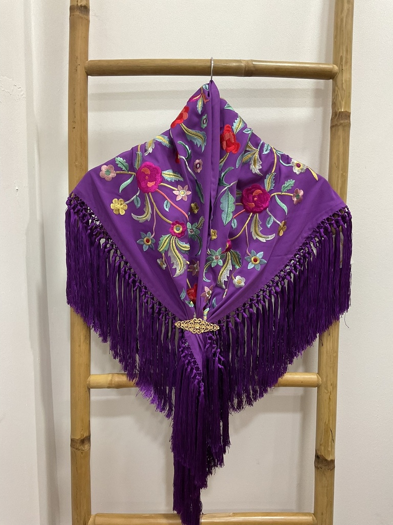 [270021morado1] Manton flamenca macarena  (Morado1)